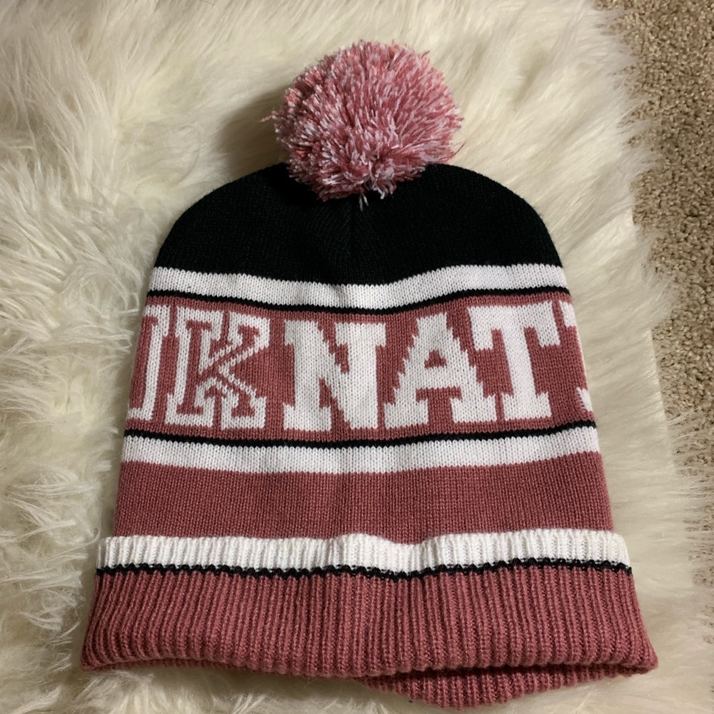 Pink nation beanie